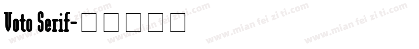 Voto Serif字体转换